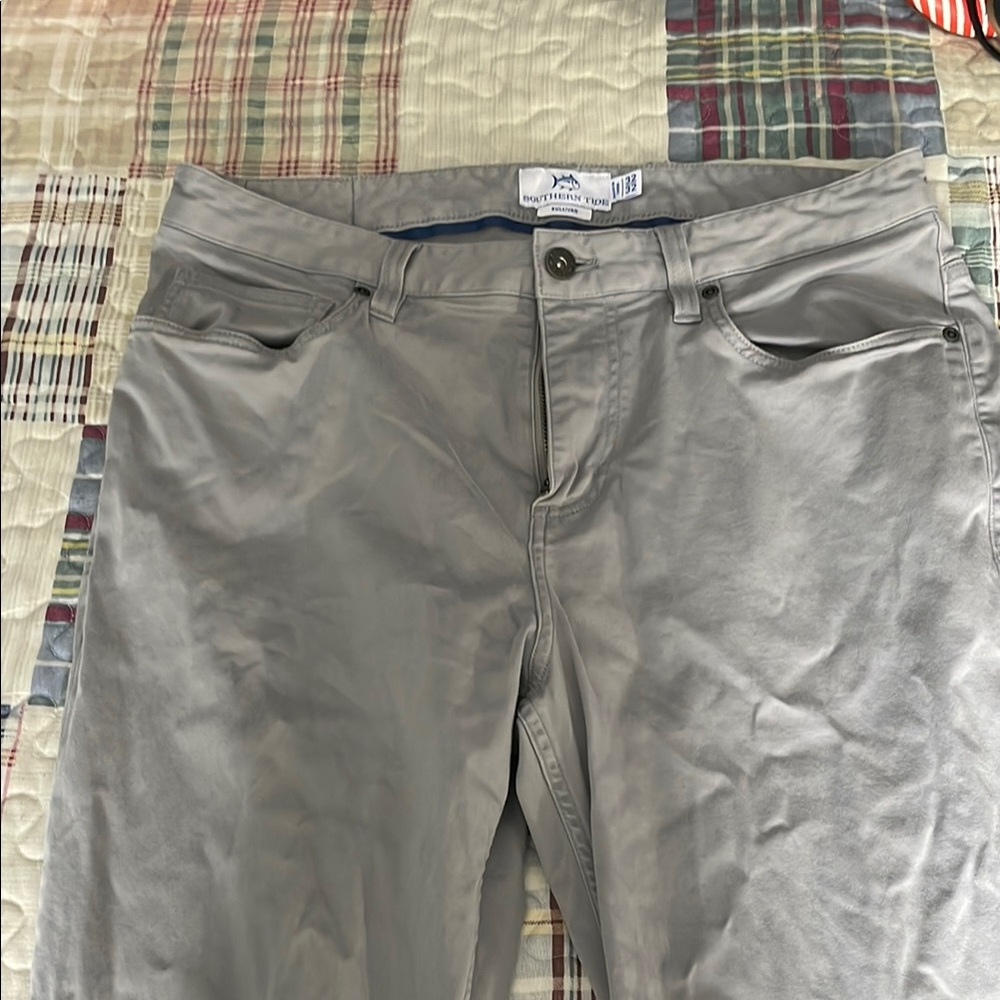 Southern Tide Gray Straight Leg Sullivan pants